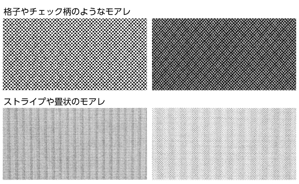 モアレの実例